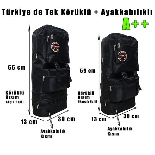 SEASONPOLO CLUB Körüklü Dağcı Sırt Çantası (Siyah Renk) SEASONPOLO CLUB Körüklü Dağcı Sırt Çantası (Siyah Renk)